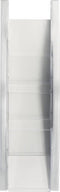 Folderhouder Helit wand 4x1/3 A4 zilver