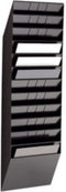 Folderrek Flexibox 6, 6 dispensers, A4, staand of liggend, verschillende hoogtes. Hoogtes
