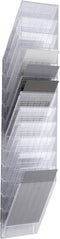 Folderrek Flexibox 6, 6 dispensers, A4, staand of liggend, verschillende hoogtes. Hoogtes