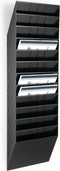 Folderrek Flexibox 6, 6 dispensers, A4, staand of liggend, verschillende hoogtes. Hoogtes