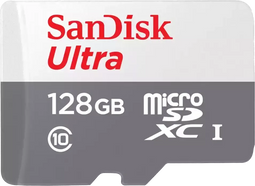 SanDisk Ultra - microSDXC UHS-I - 128GB - 80 MB/s-100 MB/s (1 stuk)