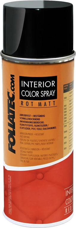 Foliatec Interior Color Spray - rood - mat 1x400ml.
