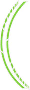 Foliatec PIN-Striping 'Racing' voor velgen Neon-Groen - Breedte = 7mm: 14x 41cm
