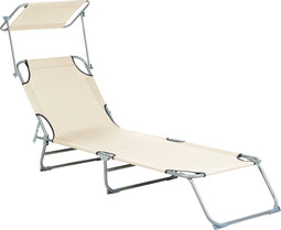 FOLIGNO - Strandstoel - Crème - Polyester