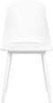 FOMBY - Set van 2 stoelen - Wit - Synthetisch materiaal