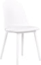 FOMBY - Set van 2 stoelen - Wit - Synthetisch materiaal