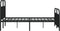 vidaXL - Bedframe - met - voetbord - zonder - matras - metaal - zwart - 180x200 - cm
