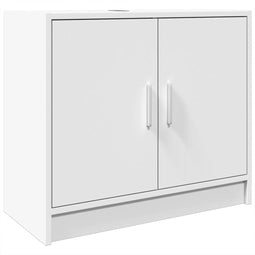 vidaXL - Wastafelkast - 63x29x55 - cm - bewerkt - hout - wit