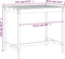 vidaXL Tuintafel 121x82,5x110 cm massief grenenhout