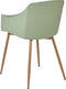 FONDA - Eetkamerstoel - Lichtgroen - Synthetisch materiaal