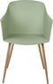 FONDA - Eetkamerstoel - Lichtgroen - Synthetisch materiaal