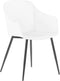 FONDA - Eetkamerstoel - Wit - Plastic