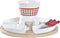 Fondue DKD Home Decor Rood (26,5 x 26,5 x 1,5 cm) (10 pcs)