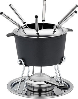 Fondueset Comore Gietijzer, Zwart - Kela