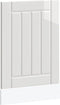 vidaXL - Vaatwaspaneel - Lucca - bewerkt - hout - hoogglans - wit
