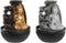 Fontän DKD Home Decor 21 x 21 x 25 cm Boeddha Hars Orientaals (2 Stuks)
