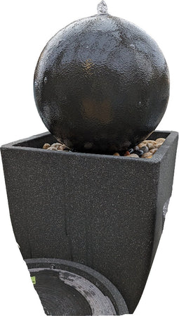 Fontein stone lite black sandstone waterornament III