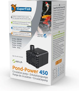 Fonteinpomp Pondpower 450 | Waterornamenten | Onderdelen Waterornamenten | 1 Jaar Garantie