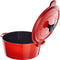 Fontignac Main Libres braadpan - Gietijzer - Rond - 26 cm - Rood