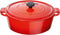 Fontignac Main Libres braadpan - Ovaal - 29 cm - Rood