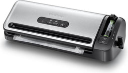 Foodsaver Vacuummeerapparaat Top Line Fresh - RVS - Geïntegreerde rol opslag en foliesnijder