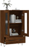 vidaXL - Hoge - kast - 69,5x31x115 - cm - bewerkt - hout - bruin - eikenkleur