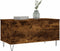 vidaXL - Salontafel - 90x44,5x45 - cm - bewerkt - hout - gerookt - eikenkleurig