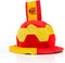 Football Hat with Spanish Flag Embellishment