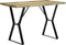 vidaXL - Eettafel - 120x60x76 - cm - massief - gerecycled - hout