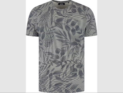 Boston Brothers BBO35S372/3 - All Over Print Jersey T-Shirt - Zacht Ademend - Navy - M