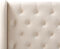 FORBACH - Tweepersoonsbed - Beige - 160 x 200 cm - Fluweel