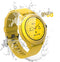 Forever, Gekleurd Bluetooth-horloge voor het volgen van de gezondheid Waterdichte meldingen, Geel