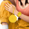 Forever, Gekleurd Bluetooth-horloge voor het volgen van de gezondheid Waterdichte meldingen, Geel