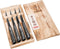 Forged Brute Steakmessen 4-delig - RVS - In Houten Gifbox