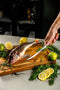 Forged Olive vis fileermes 18cm - Olijfhout - In Houten Giftbox