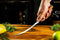 Forged Olive vis fileermes 18cm - Olijfhout - In Houten Giftbox