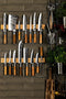 Forged Olive vis fileermes 18cm - Olijfhout - In Houten Giftbox