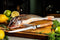 Forged Olive vis fileermes 18cm - Olijfhout - In Houten Giftbox