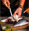 Forged Olive vis fileermes 18cm - Olijfhout - In Houten Giftbox