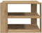 vidaXL - Salontafel - 58x58x40 - cm - bewerkt - hout - artisanaal - eikenkleurig