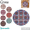 Fornord Onderlegger Rond Moza¯ek Design Diverse Kleuren