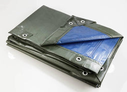 Forstmeister Afdekzeil blauw groen super sterk 250g/m² 10 x 15m