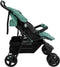 vidaXL - Tweelingkinderwagen - staal - groen