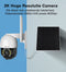 Foscam B4 IP Camera - 100% draadloze - 2K/4MP - Nachtzicht - Pan/Tilt - Zonnepaneel - Batterijcamera - Wit