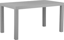 FOSSANO L - Tuinset voor 6 - Lichtgrijs - Synthetisch materiaal