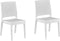FOSSANO - Tuinstoel set van 2 - Wit - Synthetisch materiaal
