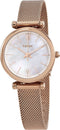 Fossil Carlie ES4433 Dameshorloge 28 mm - rosékleurig