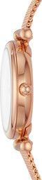 Fossil Carlie ES4433 Dameshorloge 28 mm - rosékleurig