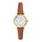 Fossil CARLIE ES5297 Dames Horloge 28 mm - Bruin