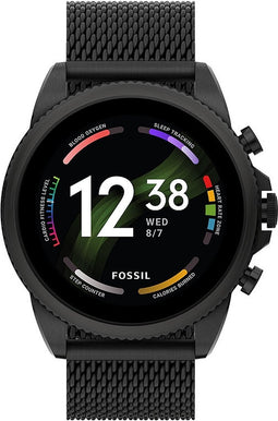 Fossil Gen 6 FTW4066 Smartwatch Heren 44 mm - Zwart